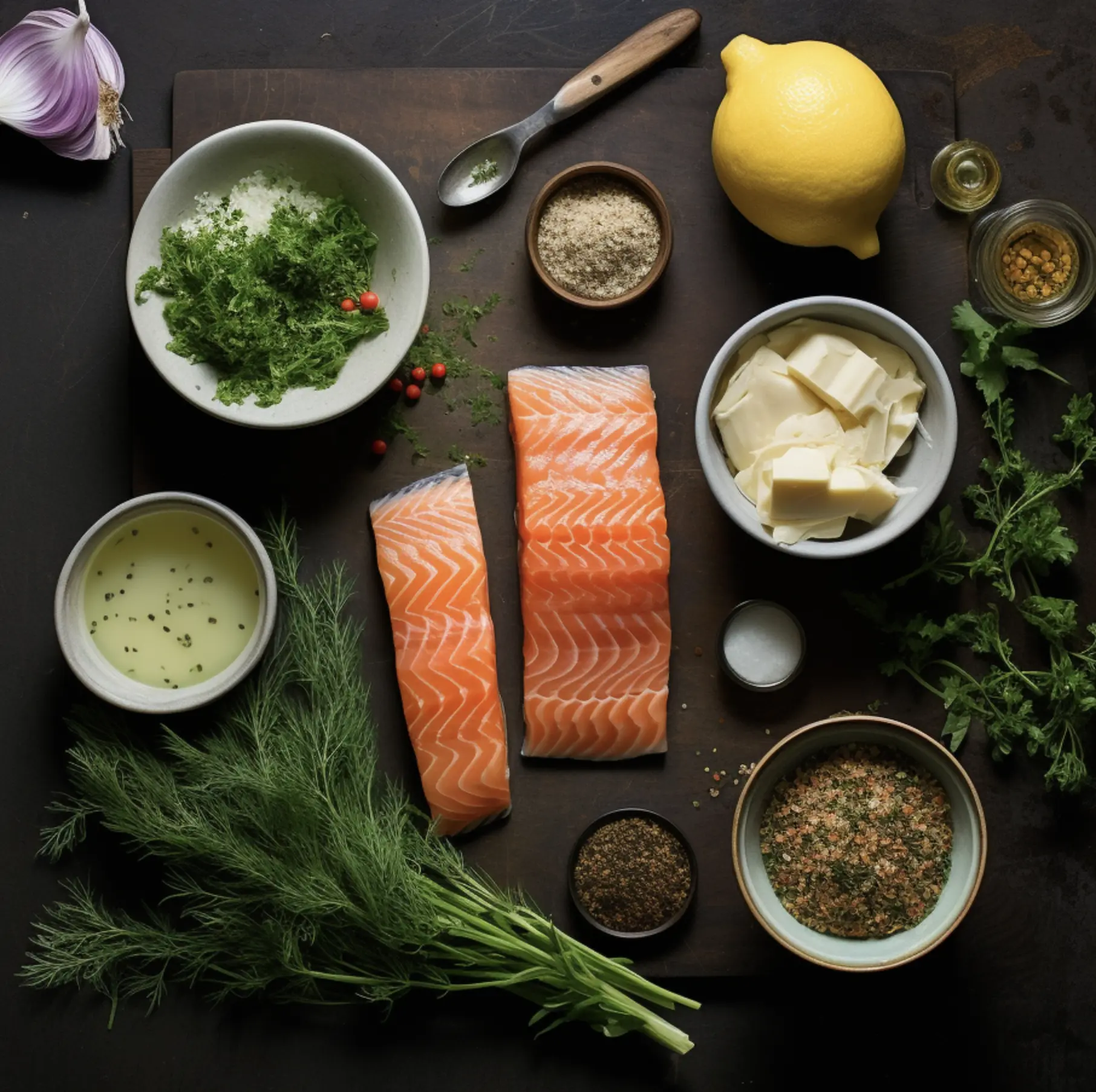 Herb Crusted Salmon ingredients
